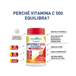 Equilibra Vitamina C 500 60 Compresse Masticabili