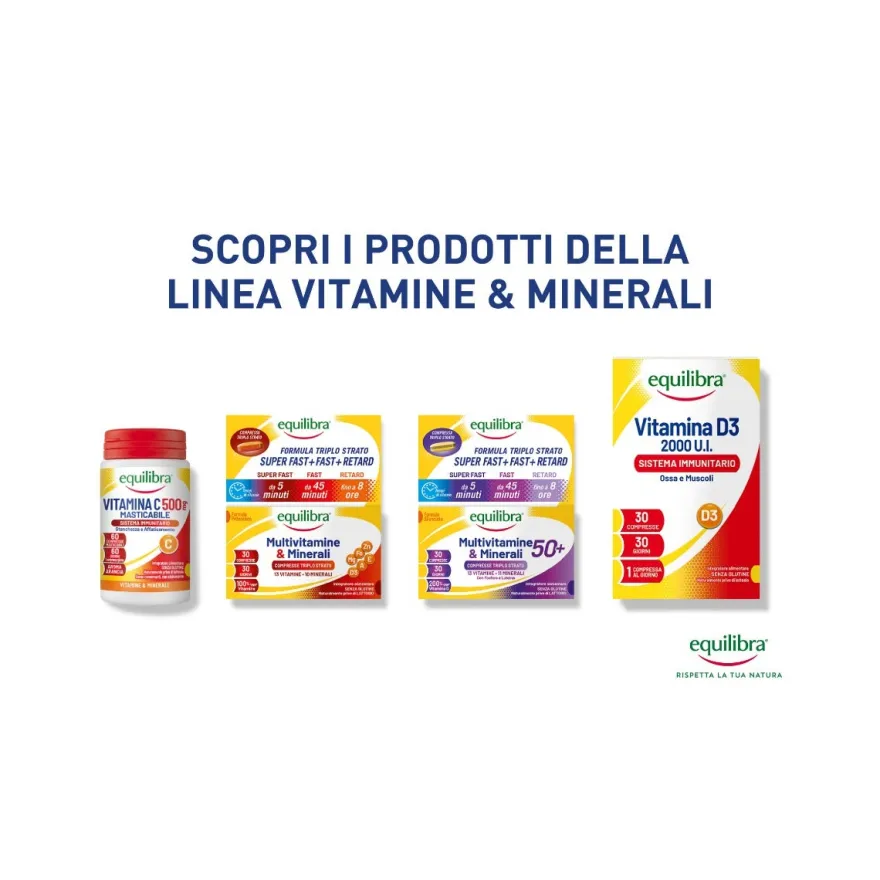 Equilibra Vitamina C 500 60 Compresse Masticabili