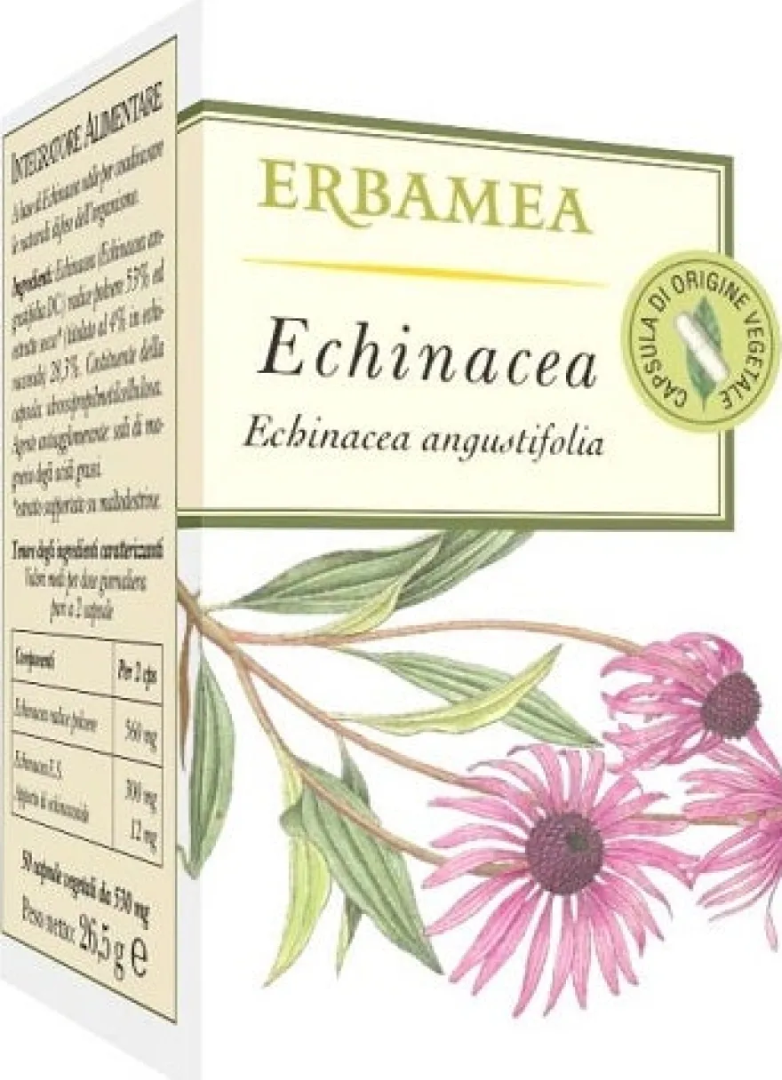 Erbamea Echinacea 50 Capsule Vegetali