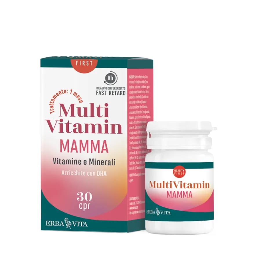 Erba Vita MultiVitamin Mamma Vitamine E Minerali 30 Compresse