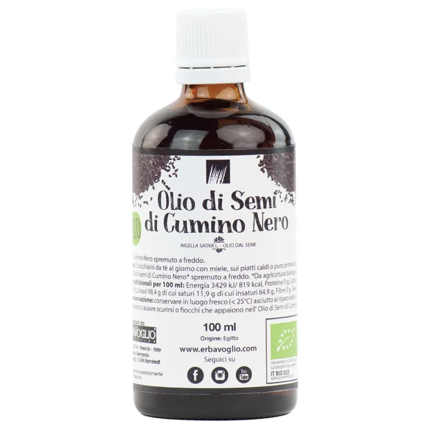 Erbavoglio Olio Di Semi Di Cumino Nero Bio 100ml