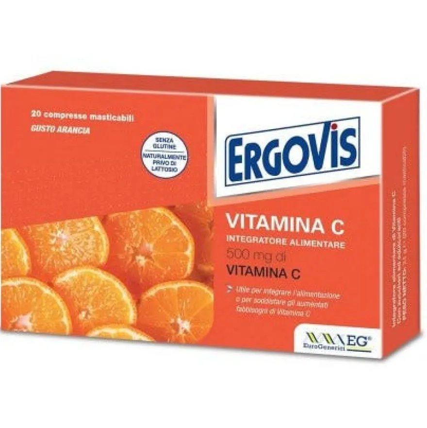 Ergovis Vitamina C 500mg 30 Compresse Masticabili