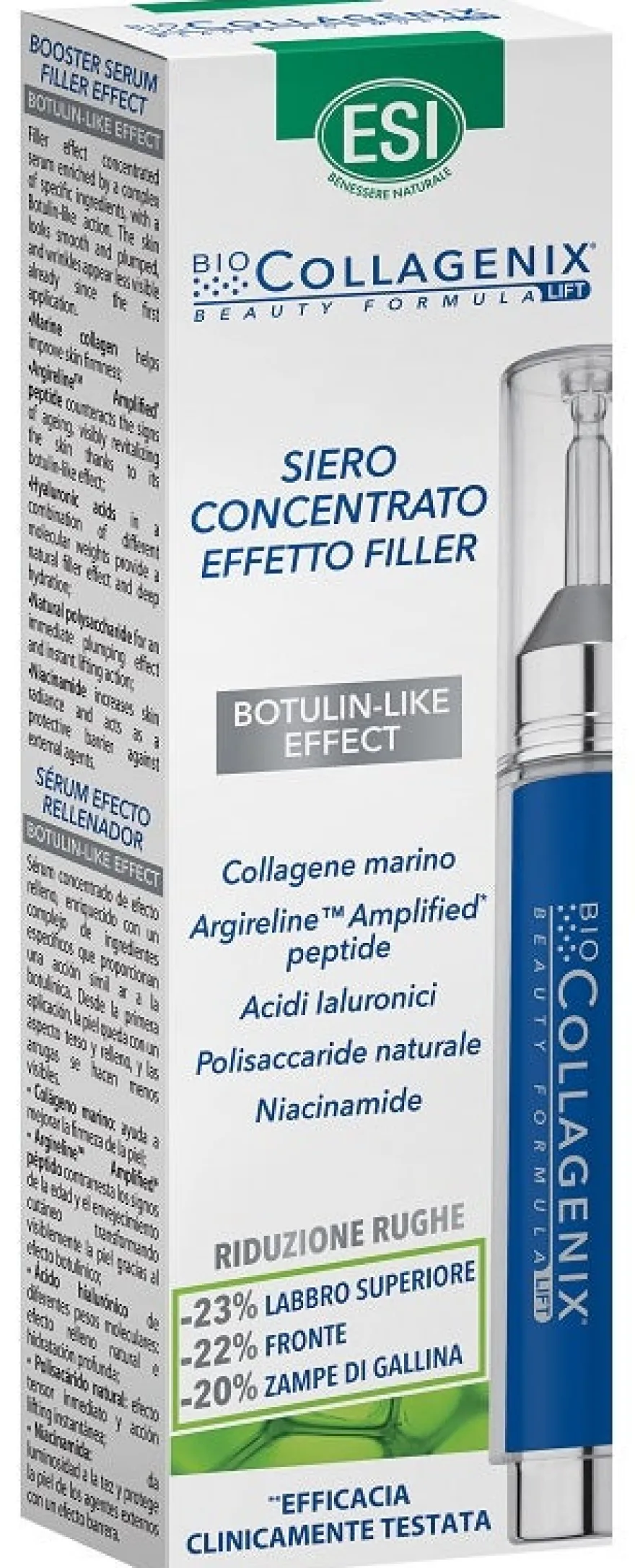 Esi Biocollagenix Siero Concentrato Effetto Filler 10 ml