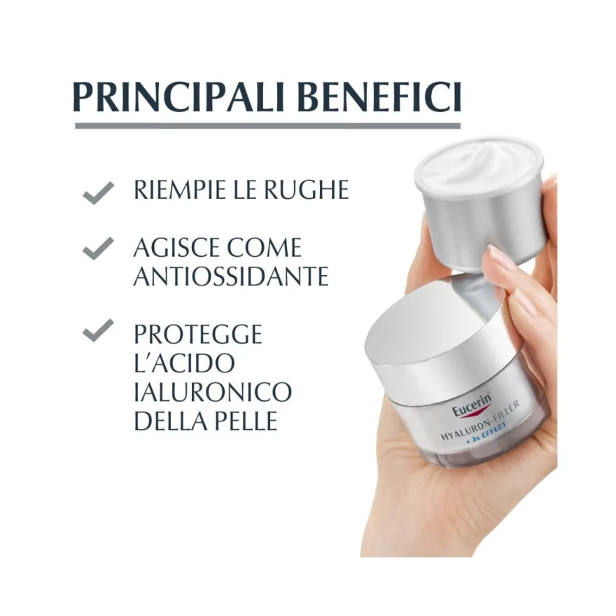 Eucerin Crema Hyaluron Filler Giorno SPF15 Ricarica 50ml
