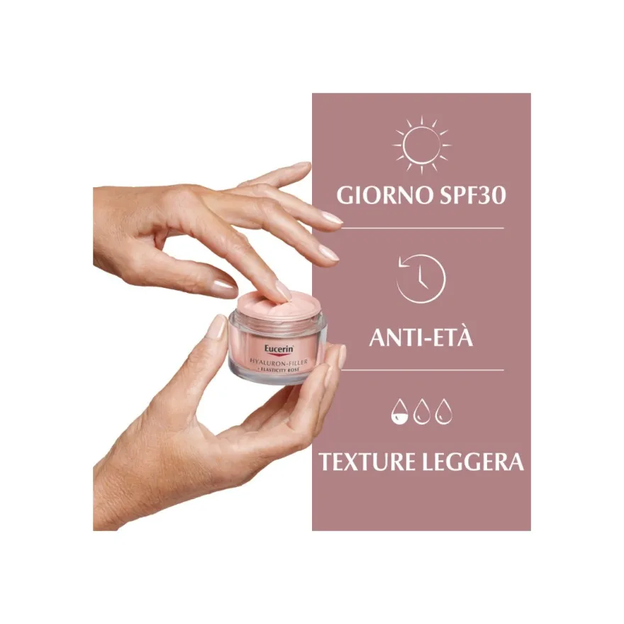 Eucerin Hyaluron-Filler + Elasticity Crema Giorno Rosé SPF30 50ml