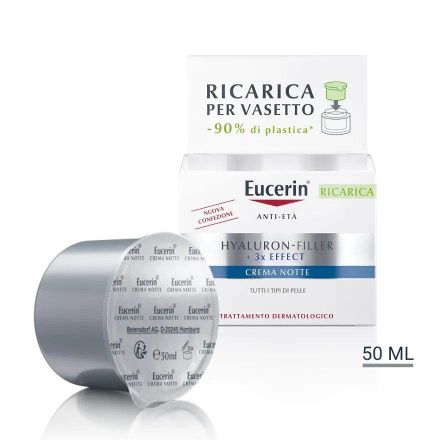 Eucerin Hyaluron Filler Notte Crema Viso Ricarica 50ml