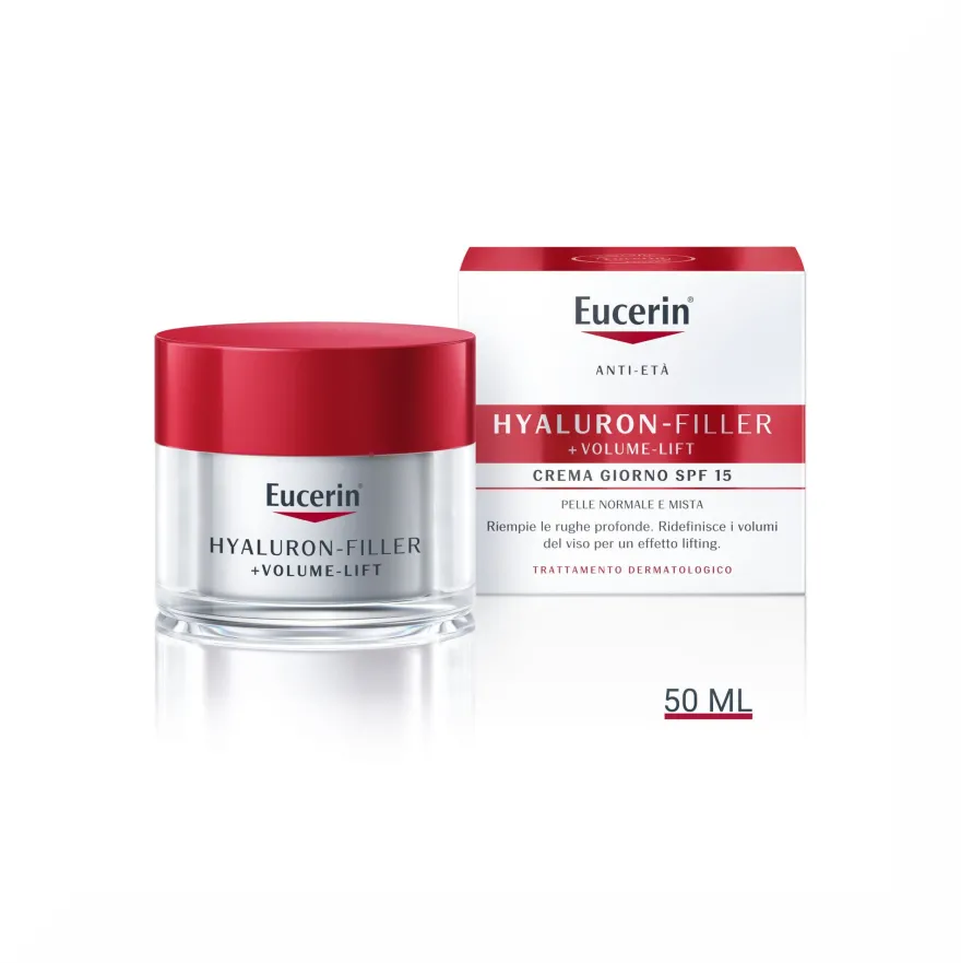 Eucerin Hyaluron-Filler+Volume-Lift Giorno crema antirughe Pelle Normale 50 ml