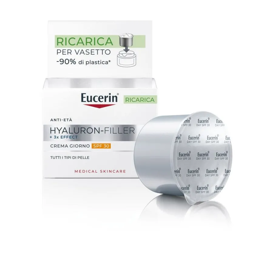 Eucerin Hyaluron-Filler +3X Effect Giorno SPF 30 Ricarica 50ml