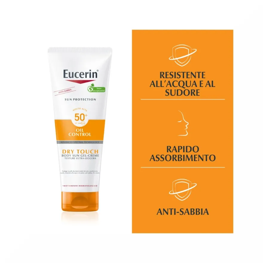 Eucerin Sensitive Protect Sun Crema-Gel Oil Control Dry Touch 200ml SPF50+
