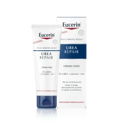 Eucerin UreaRepair Crema Viso Levigante 5% Urea 50ml