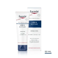Eucerin UreaRepair Crema Viso Levigante 5% Urea 50ml
