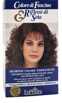 Euphidra Colore di Fascino & Riflessi di Seta Shampoo Colore Permanente 46 Biondo Scuro 120 ml