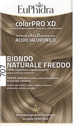 Euphidra ColorPro XD Kit Tinta Capelli 707 Biondo Naturale Freddo