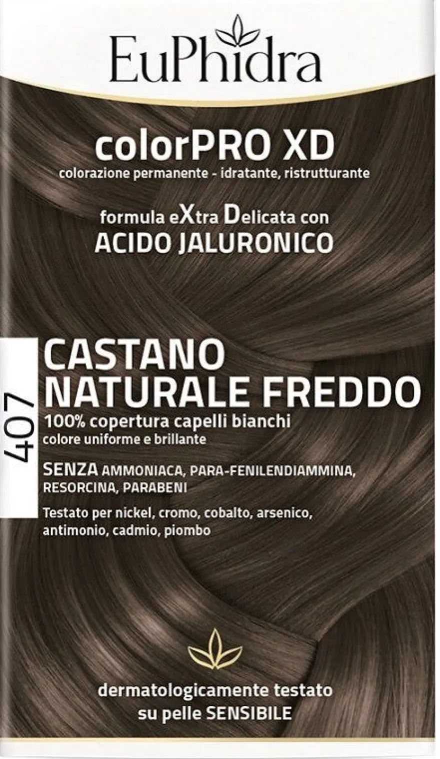 Euphidra ColorPro XD Kit Tinta Capelli 407 Castano Naturale Freddo