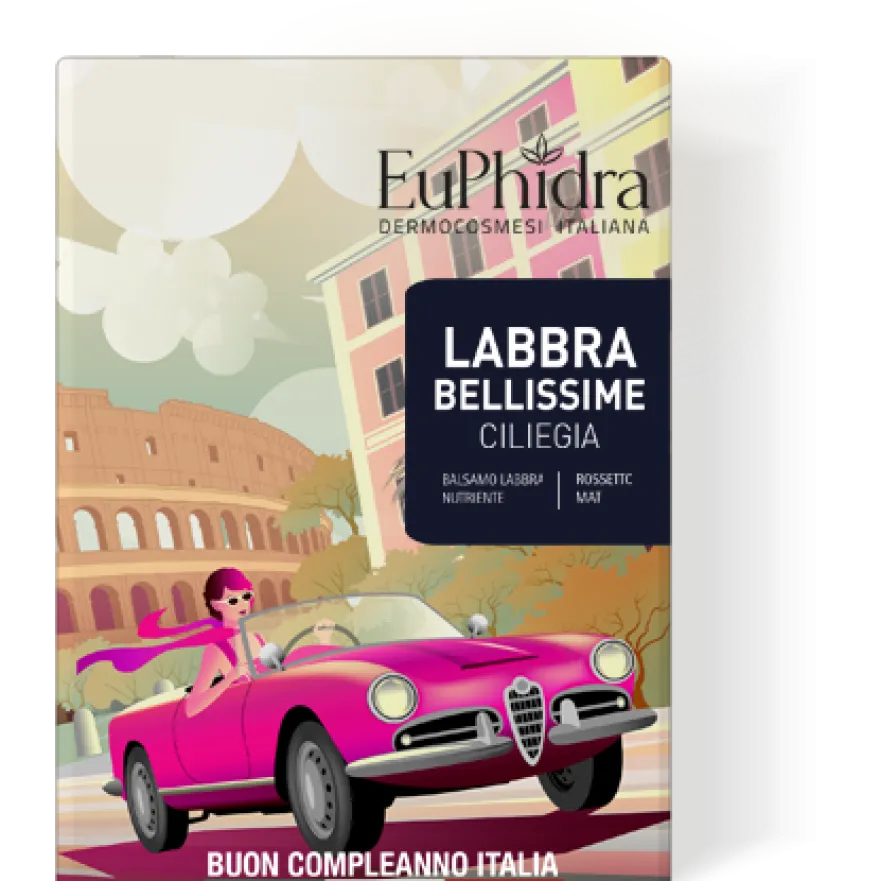 Euphidra Labbra Bellissime Rossetto Mat + Balsamo Labbra 03 Ciliegia