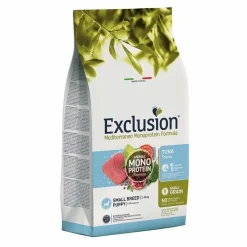 Exclusion Mediterraneo Monoprotein Noble Grain Cibo Secco Pollo Per Cuccioli Taglia Piccola Sacco 500g