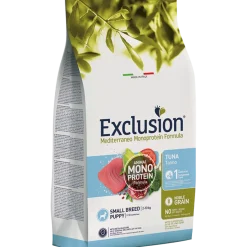 Exclusion Mediterraneo Monoprotein Noble Grain Crocchette Al Tonno Per Cuccioli Taglia Piccola 2kg