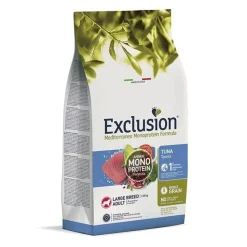 Exclusion Mediterraneo Monoprotein Tonno Per Cani Adulti Taglia Grande Sacco 12Kg