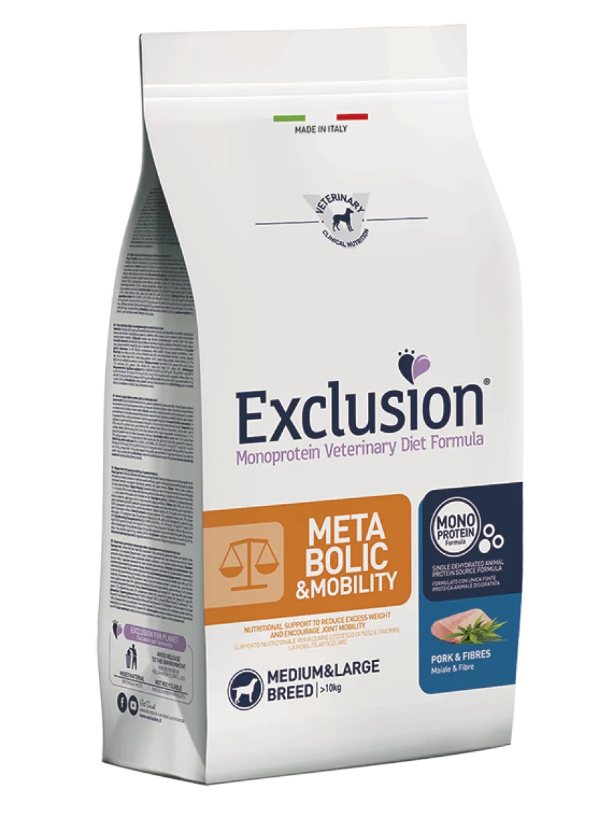 Exclusion Monoprotein Veterinary Diet Cane 12kg Maiale/Fibre