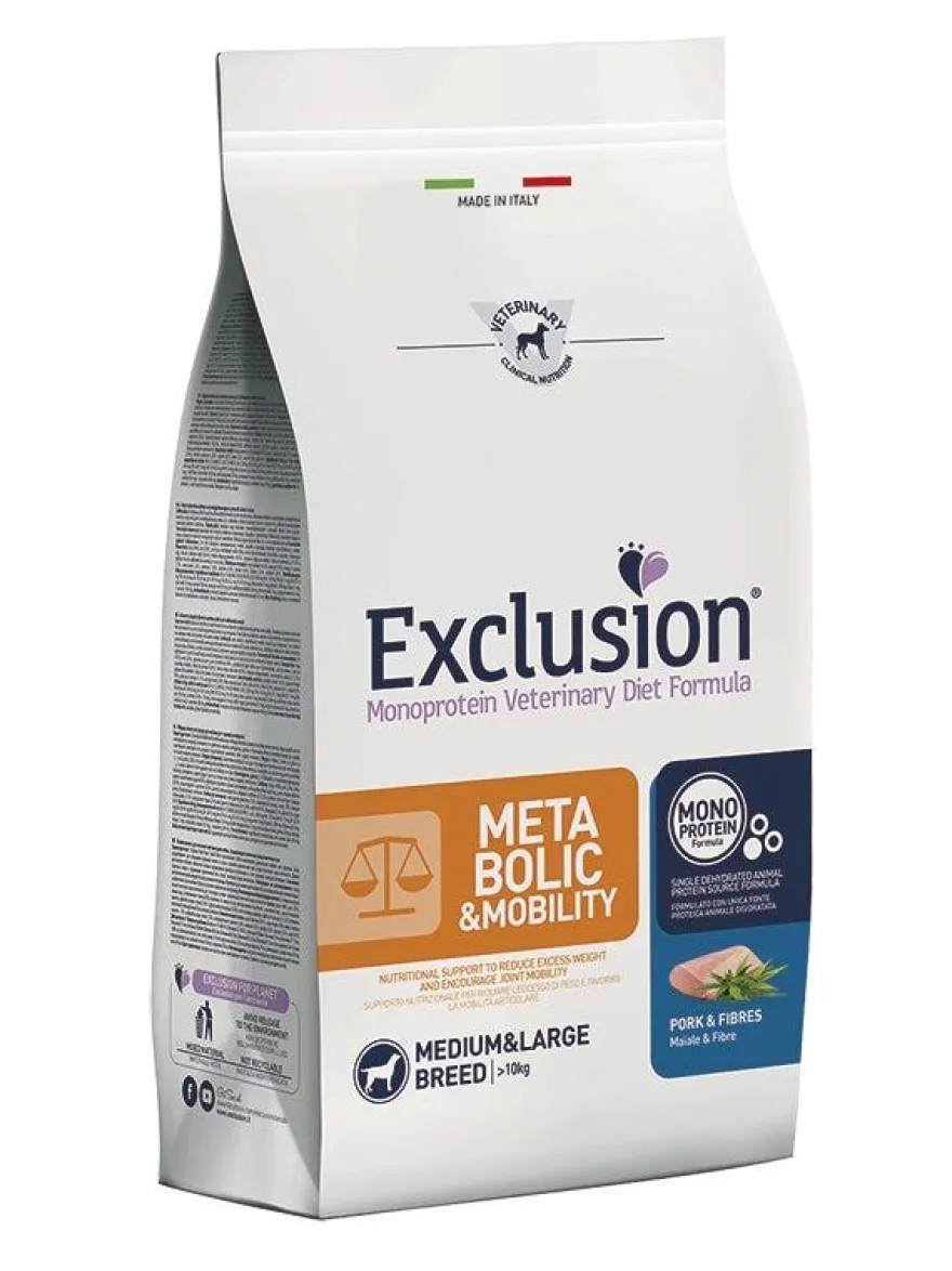 Exclusion Monoprotein Veterinary Diet Cane 12kg Maiale/Fibre
