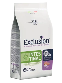 Exclusion Monoprotein Veterinary Diet Formula Intestinal Crocchette Suino/Riso Per Cuccioli Sacco 800g
