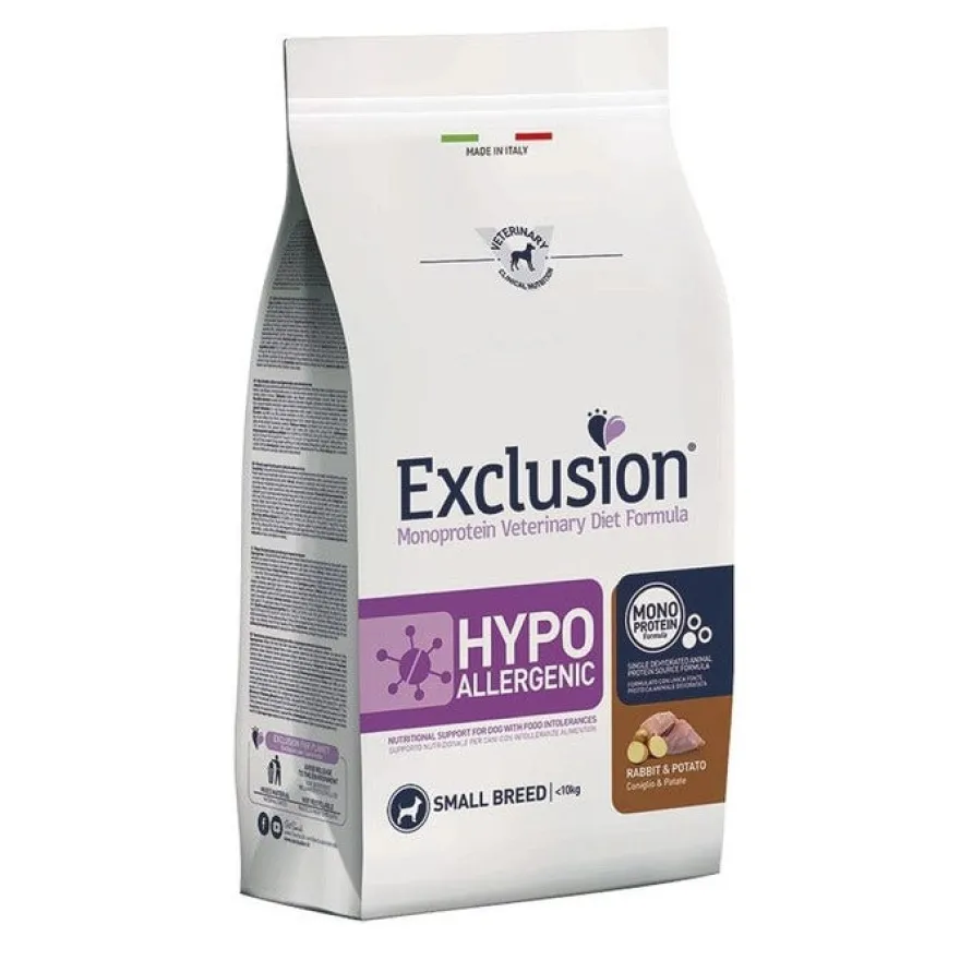 Exclusion Monoprotein Veterinary Diet Hypoallergenic Crocchette Coniglio/Patate Cani Sacco 2kg