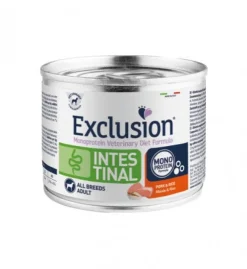 Exclusion Veterinary Diet Formula Intestinal Per Cani Maiale/Riso Lattina 200gr