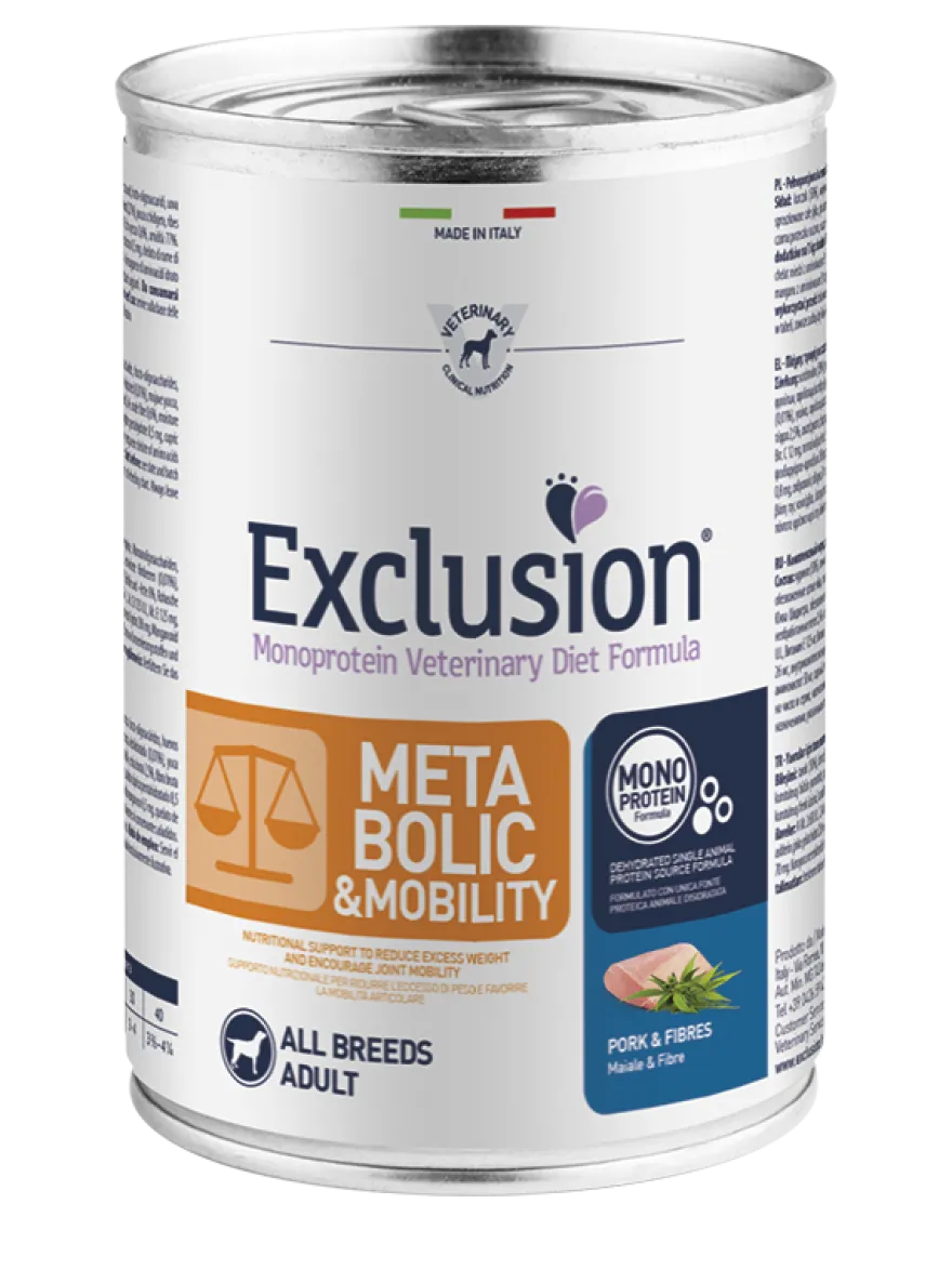 Exclusion Veterinary Diet Metabolic And Mobility Lattina Umido 400gr