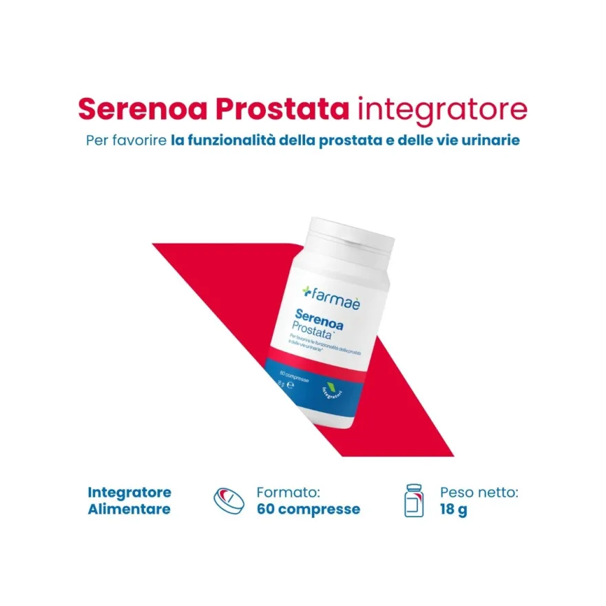 Farmaè Serenoa Prostata Integratore 60 Compresse