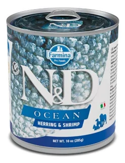Farmina Natural & Delicious Ocean Con Aringa E Gamberetti Per Cani Adulti 285g