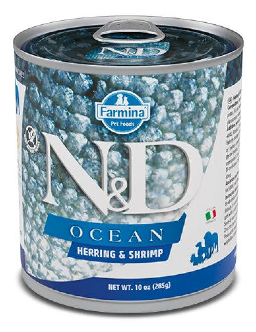 Farmina Natural & Delicious Ocean Con Aringa E Gamberetti Per Cani Adulti 285g