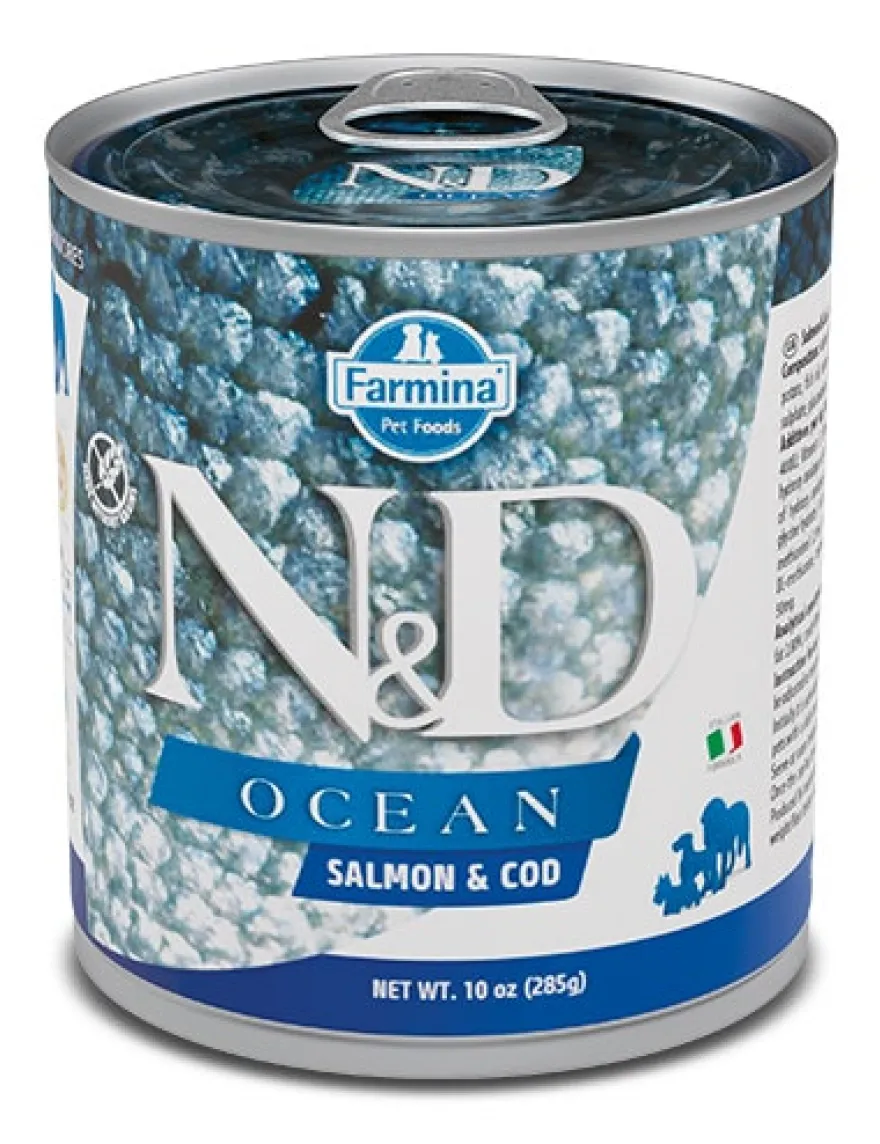 Farmina Natural & Delicious Ocean Con Salmone E Merluzzo Per Cani Adulti 285g