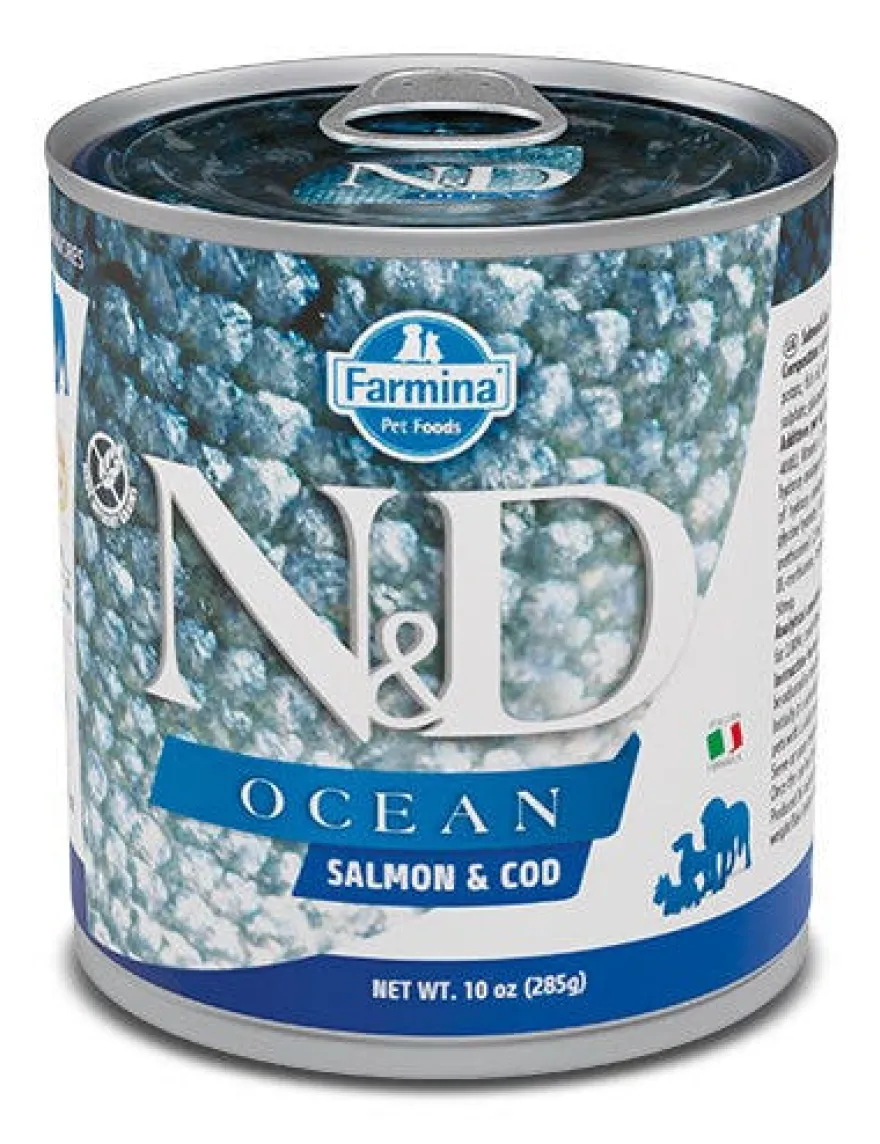 Farmina Natural & Delicious Ocean Con Salmone E Merluzzo Per Cani Adulti 285g