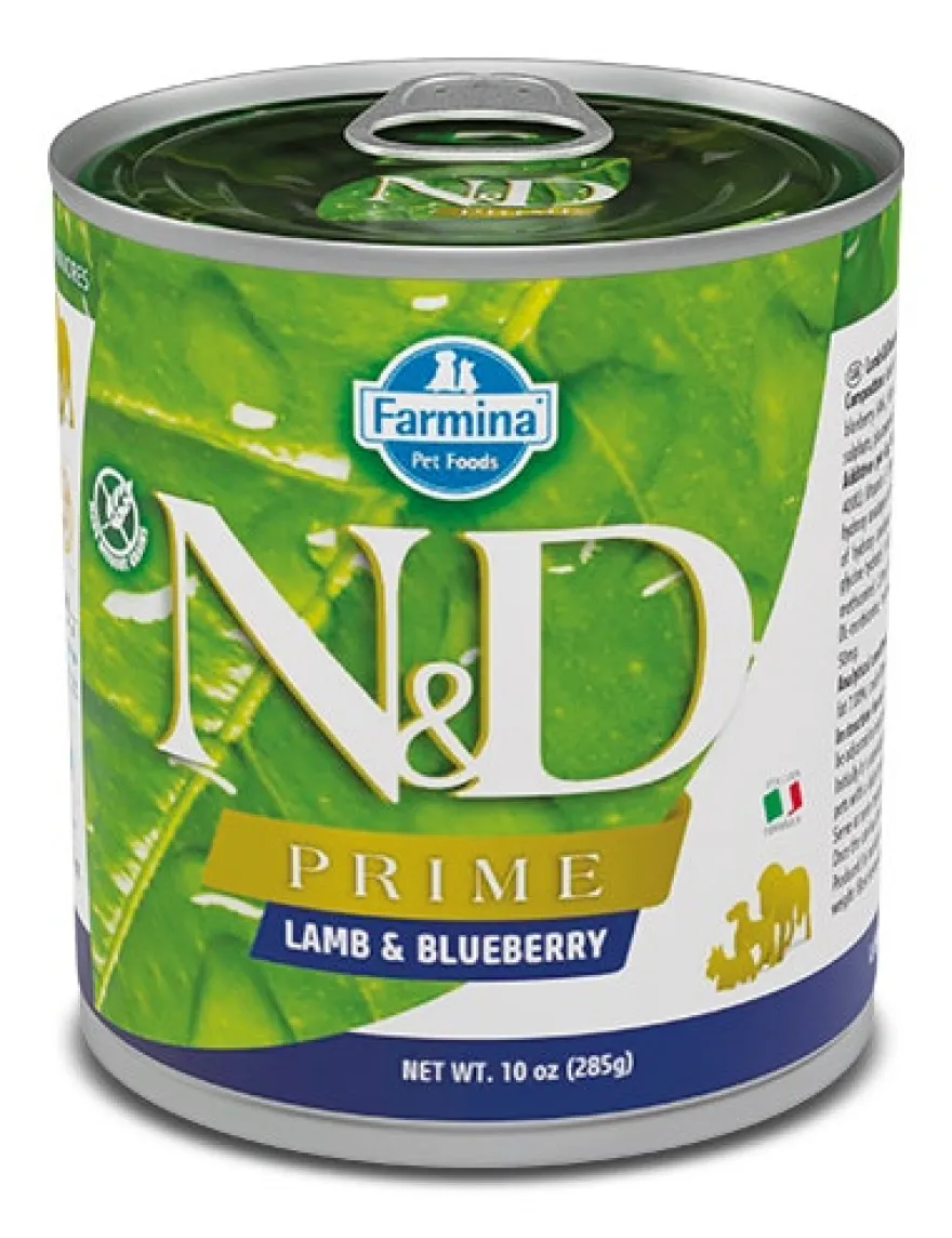 Farmina Natural & Delicious Prime Con Agnello E Mirtillo Per Cani Adulti 285g
