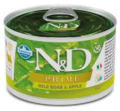 Farmina Natural & Delicious Prime Mini Con Cinghiale E Mela Per Cani Adulti 140g