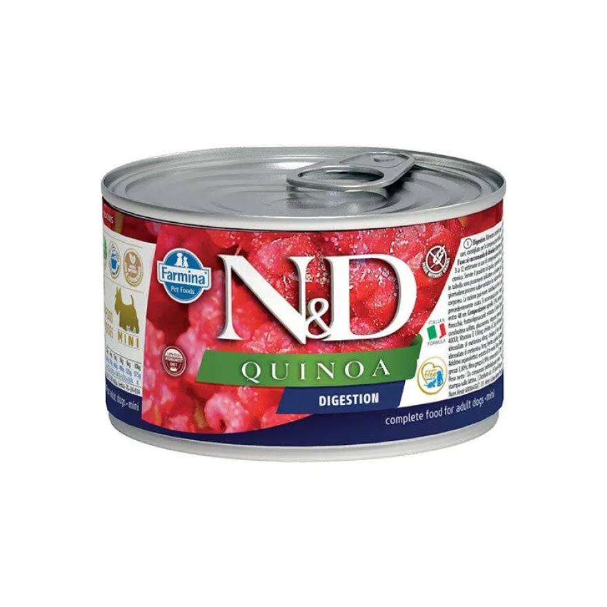Farmina Natural & Delicious Quinoa Mini Digestion Per Cani Adulti 140g