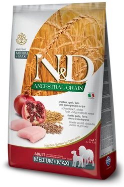 Farmina N&D Ancestral Grain Pollo E Melograno Cani Adulti Taglia Media E Grande Sacco 2,5kg