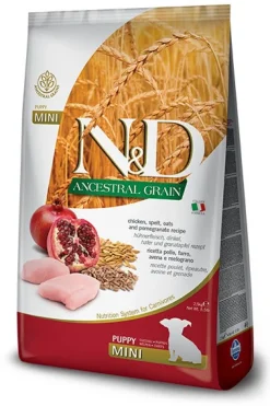 Farmina N&D Ancestral Grain Pollo E Melograno Cani Cuccioli Taglia Mini Sacco 2,5kg