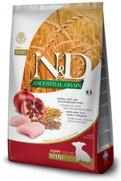Farmina N&D Ancestral Grain Pollo E Melograno Cani Cuccioli Taglia Mini Sacco 7kg