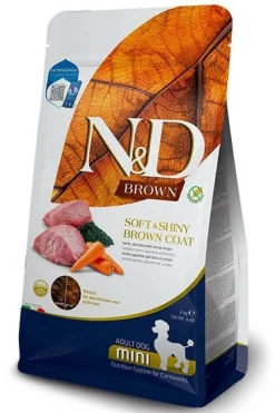 Farmina N&D Brown Dog Mini Agnello Carote E Spirulina Per Cani Adulti Taglia Mini Sacco 2kg