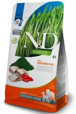 Farmina N&D Dog Medium & Maxi Spirulina Herring Per Cani Adulti 2kg
