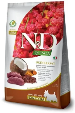 Farmina N&D Dog Mini Quinoa Skin & Coat Venison Per Cani Adulti 800g