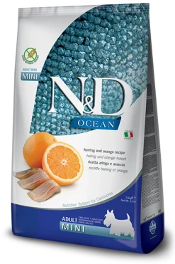 Farmina N&D Ocean Aringa E Arancia Cani Adulti Taglia Mini Sacco 800g