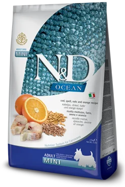 Farmina N&D Ocean Merluzzo E Farro Cani Adulti Taglia Mini Sacco 2,5kg