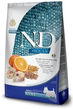 Farmina N&D Ocean Merluzzo E Farro Cani Adulti Taglia Mini Sacco 2,5kg