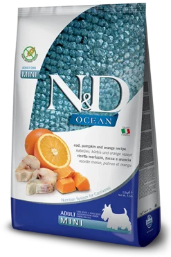 Farmina N&D Ocean Merluzzo E Zucca Cani Adulti Taglia Mini Sacco 2,5kg