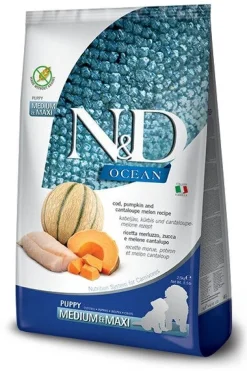 Farmina N&D Ocean Merluzzo E Zucca Cani Cuccioli Taglia Media E Grande Sacco 12kg
