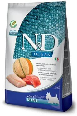 Farmina N&D Ocean Salmone E Merluzzo Cani Adulti Taglia Mini Sacco 7kg