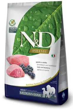 Farmina N&D Prime Agnello E Mirtillo Cani Adulti Taglia Media E Grande Sacco 2,5kg