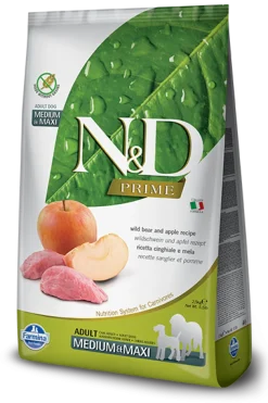 Farmina N&D Prime Cinghiale E Mela Cani Adulti Taglia Media E Grande Sacco 2,5kg